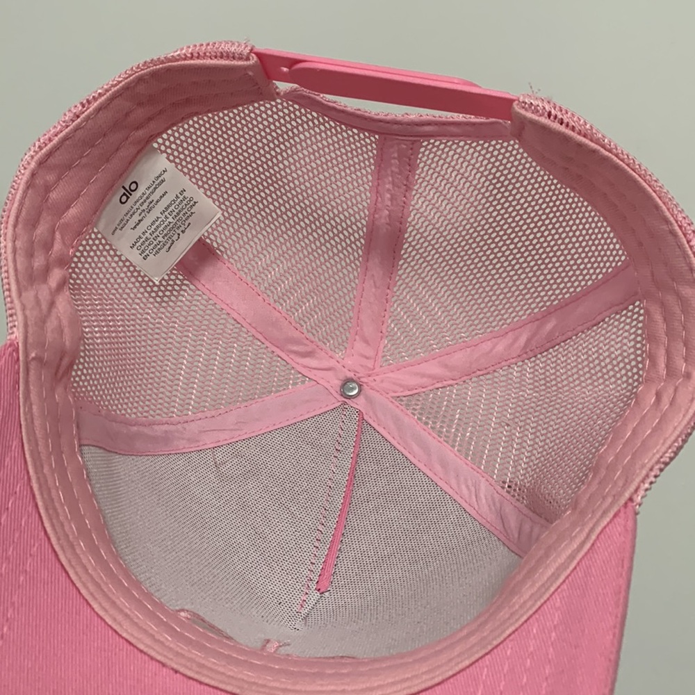 ALO Yoga Pink Mesh Trucker Hat - Picture 2 of 3